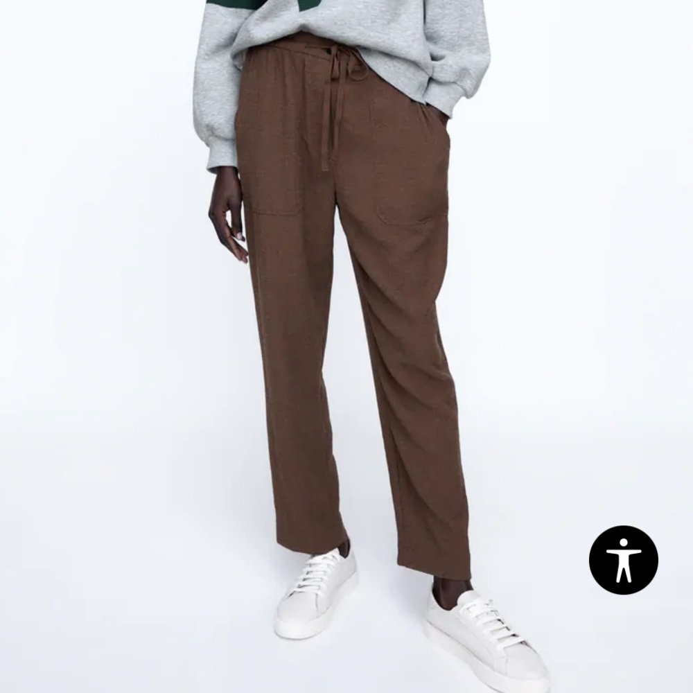 ZARA Textured Pants